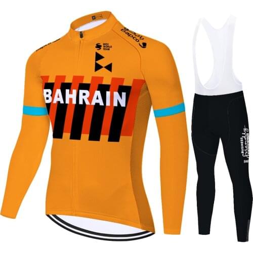 2021 BAHRAIN Summer Spring Cycling Jersey Cycling Equipment Conjunto Ciclismo Masculino Ciclismo Masculino Fietskleding Heren