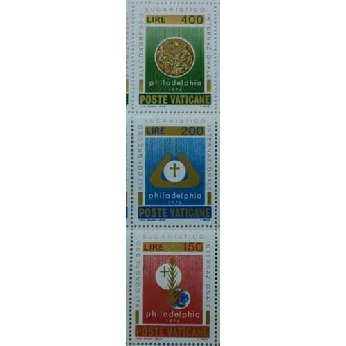 A22 3PCS vatican, 1976， Post Stamps Postage Collection