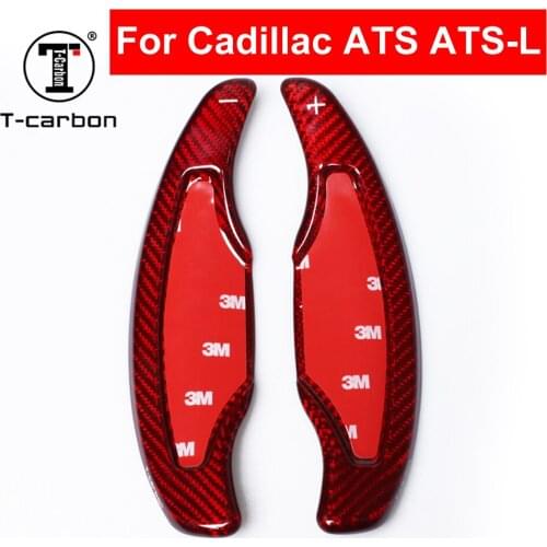 Car Styling Real Carbon Fiber Steering Wheel Shift Paddle Extension Shifter For Cadillac ATS For Cadillac ATS-L For Cadillac CT6