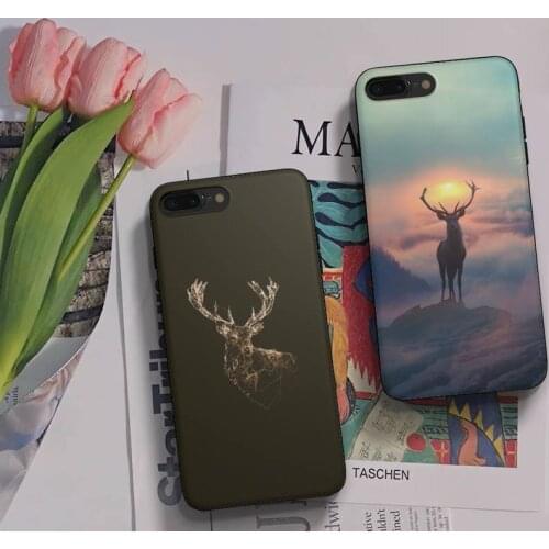 Deer Hunting Coque Shell Phone Case Fundas Shell Cover For Iphone 6 6s 7 8 Plus Xr X Xs 11 12 13 Mini Pro Max