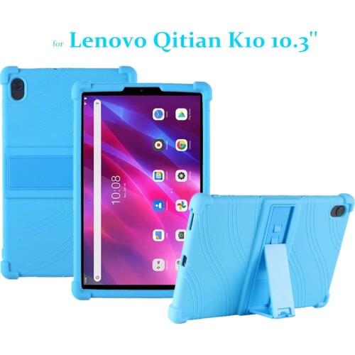 For 10.3'' Lenovo Tab K10 Tablet Case TB-X6C6F X6C6L X6C6X Folding Stand Silicon Cover for Lenovo Qitian K10 2021