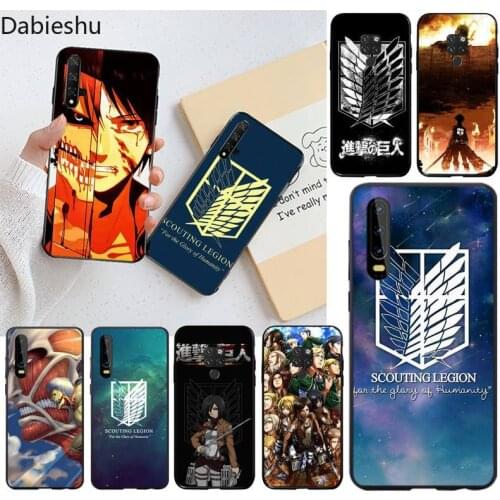 Anime Japanese attack on Titan Luxury Unique Phone Cover for Huawei P40 P30 P20 lite Pro Mate 30 20 Pro P Smart 2020 prime