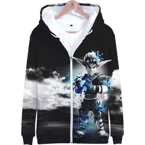 Digital Printing Zipper Hooded Cross-border Hot Search Factory Direct Sales JAK3 Loose Large Size 3D Cn(origin) Sidno