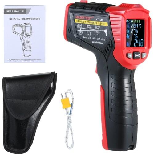 Digital Infrared Thermometer Hygrometer Weather Station Temperature Humidity Ambient Meter Laser Thermometre Tермометр