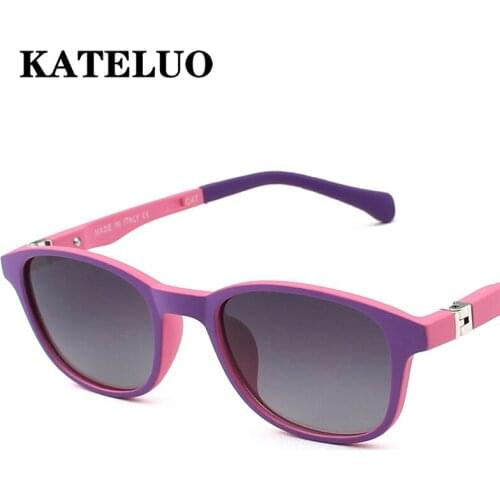 KATELUO TR90 Childrens Polarized Kids Goggles Baby Children Cute Sunglasses UV400 Boys Sun Glasses Boy Girls Cool Glasses S1022