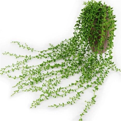 Green Artificial Plants Garland Hanging Fake Plant Needles Vine Branches DIY Flower Wall Home Living Room Wedding Decoration