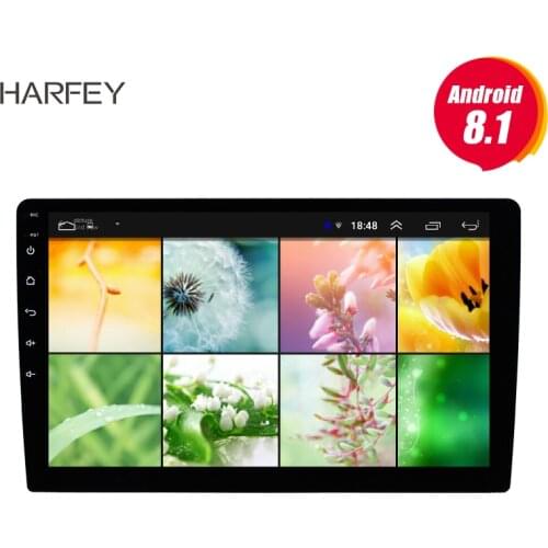 Harfey 2Din 10" Universal Android 8.1 Car Radio multimedia player Autoradio TouchScreen GPS Bluetooth FM WIFI audio stereo
