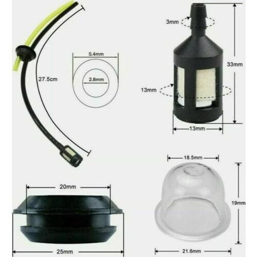 Attachment Fuel Hose Chainsaw Fuel Tank Grommet Seal Gromett Hedge Lawn Mower