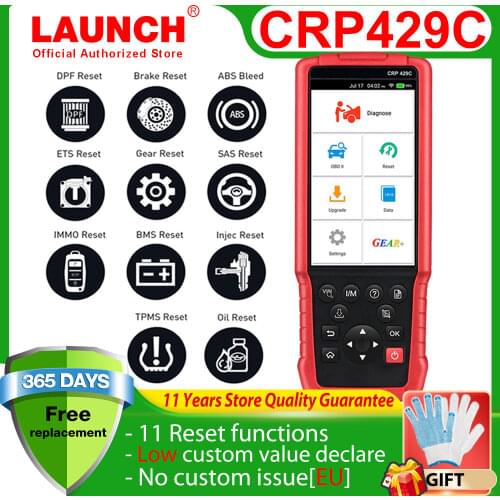 LAUNCH X431 CRP429C OBD2 Scanner Professional Support Engine/ABS/Airbag/AT+11 Service Auto Diagnostic Tool For 1000+ kinds Car
