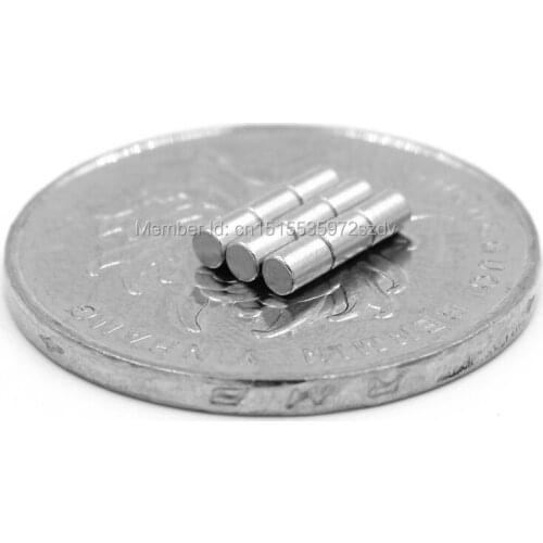 1000pcs Strong Round Dia 2mm x 3mm N35 Rare Earth Neodymium Magnet Art Craft Fridge 2x3mm