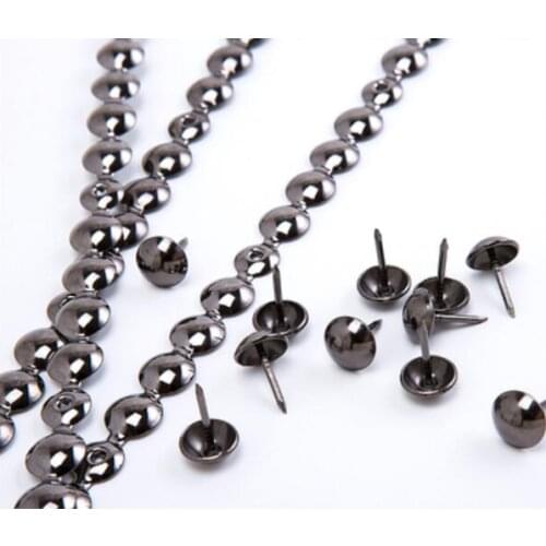 Upholstery Furniture Sofa Bedside Tack Nails Strips Bright black Silver Decorative Cushion Nail Tack Tapes Vintage Bronze