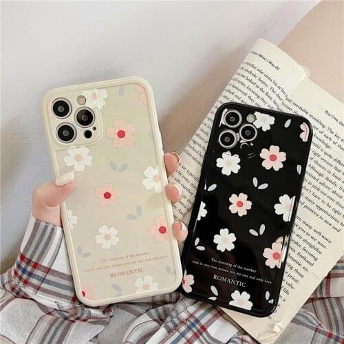 Retro sweet girls sakura art kawaii Japanese Phone Case For iPhone 11 12 Pro Max Xr Xs Max 7 8 Plus X 7Plus case Cute Soft Cover