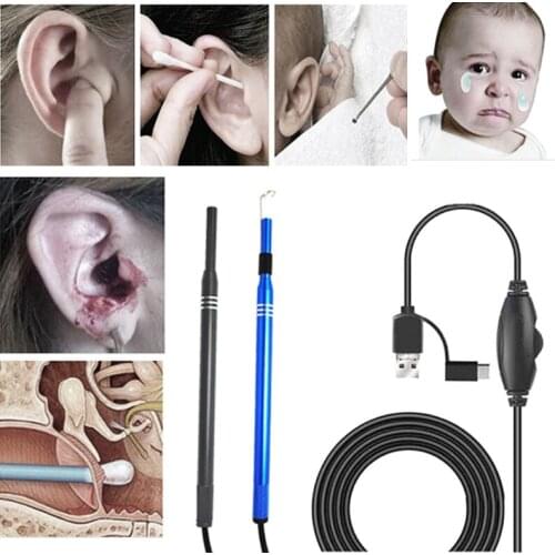 3 in 1 Multifunctional USB Ear Cleaning Tool Visual Ear Spoon Earpick With Mini Camera Pen Ear Care In-ear Cleaning Endoscope