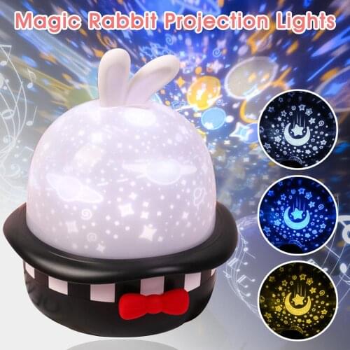 3 Editions Music Projector Night Light Bluetooth models Chargeable Starry Sky Rotate LED Lamp Colorful Flashing Star Kids Gift