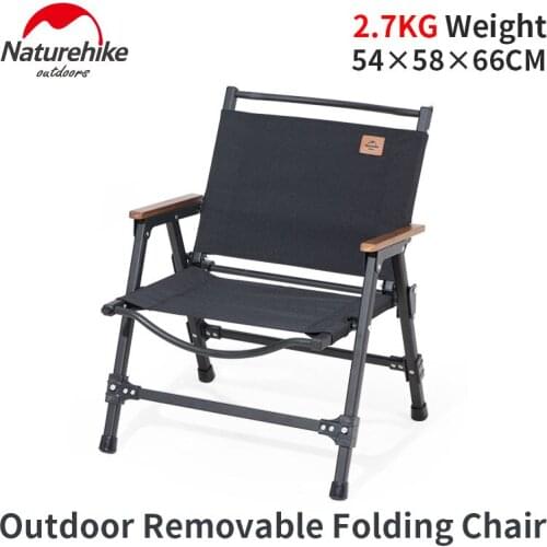 Naturehike Portable Ultralight 2.7kg Folding Camping Chair 600D Oxford Cloth Aluminium Alloy Picnic Fishing Outdoor Furniture