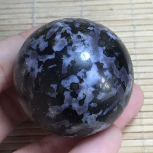 Natural beautiful gabbro ball quartz crystal sphere specimen rieki healing for home decoration