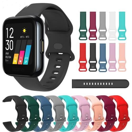 Silicone Wrist Band Strap For Realme Watch Realme Watch 2 Pro Replacement Watchband New butterfly buckle For Realme Watch S