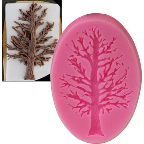 Dead tree cypress Christmas tree cake fondant silicone mold chocolate cake decoration baking tools