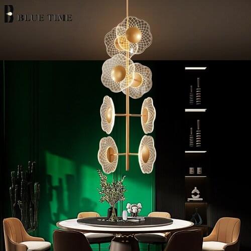 Modern LED Chandeliers Home Lights For Living Room Dining Room Kitchen Hanging Lighting Fixtures Indoor Pendant Chandeliers Lamp