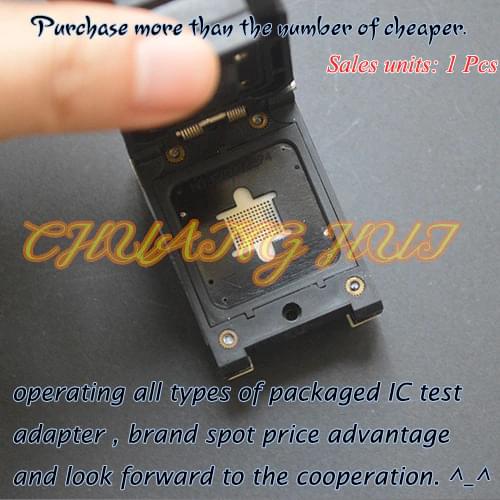 TFBGA130-0.65 test socket TFBGA130 BGA130 ic socket Pitch=0.65mm