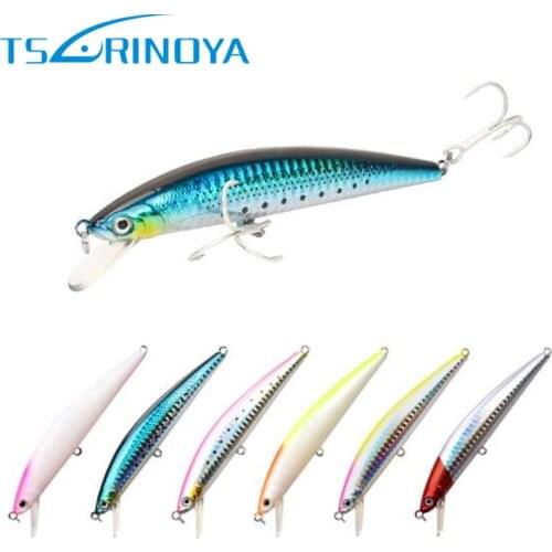 TSURINOYA Long Casting Minnow Bait 120mm18g Floating 2.5m Fishing Lures Swim Bait Wobbler Isca Artificial Pesca Leurre Peche