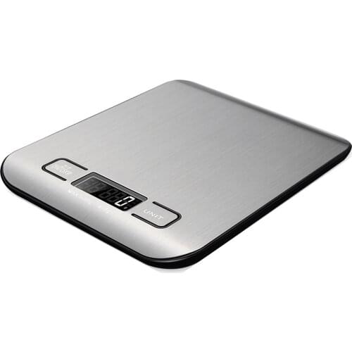 High Precision LED Jewelry Weighing Display Electronic Food Scales Automatic White HD Neon Dazzle 180x140x17mm Stainless-steel