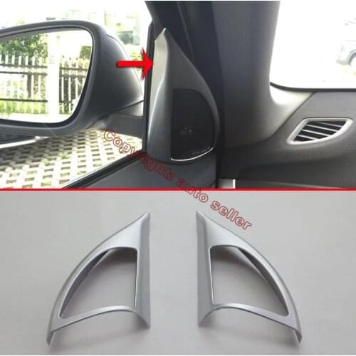 ABS Pearl Chrome Inside Interior tweeter Cover Trim For BMW F48 X1 2016 2017