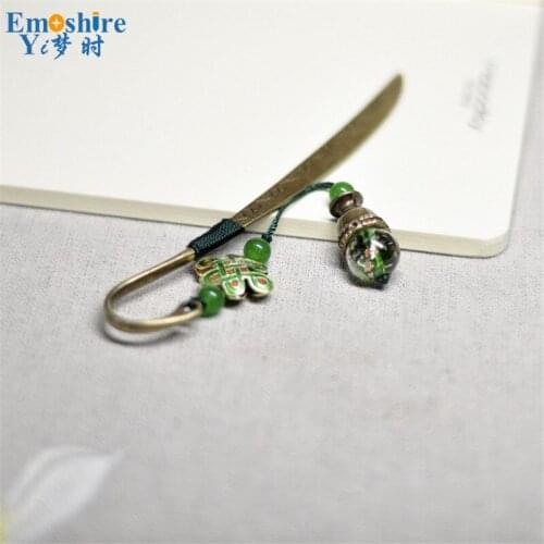 Bookmark Wholesale Original Ethnic Style Featured Bookmarks Gifts Cloisonne Glass Ornaments Gifts Custom for Company Gifts M131