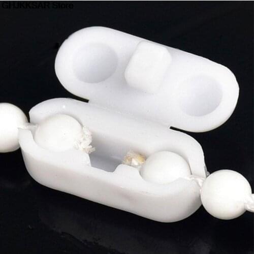 10pcs/lot Roller Blinds Pull Cord Connector Curtain Chain Connector For Vertical Blinds Joiners Spare Tool Replacement