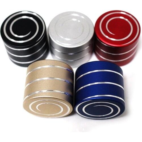 40mm Metal Spinning Top Aluminum Kinetic Spinning Desk Toy Silent Hypnotic Adult Office Pressure Fidget Relief Gifts