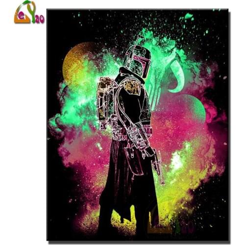 Diamond Painting 5d SOUL OF THE BOUNTY HUNTER Handmade Needlework Home Decor Diamond Mosaic Cross Stitch Rhinestones Full Kit