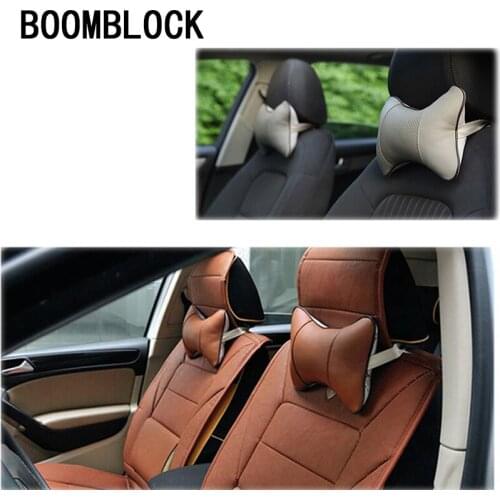 Car Genuine Leather Cushion Covers Pillow For Subaru Forester XV Toyota Corolla Avensis RAV4 C-HR Honda Civic Accord CRV Fit