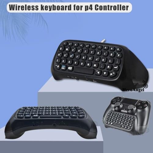 Mini Wireless Keyboard 3.5mm Plug Game Chat pad Message Keyboard for Sony for Playstation 4 P4 for PS4 Controller Bluetooth 3.0