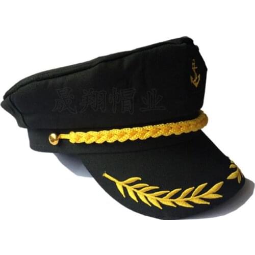 Children Christmas Party Costume Yacht Hats Boat Ship Sailor Captain Hat Adults Vintage Skipper Cap Favors