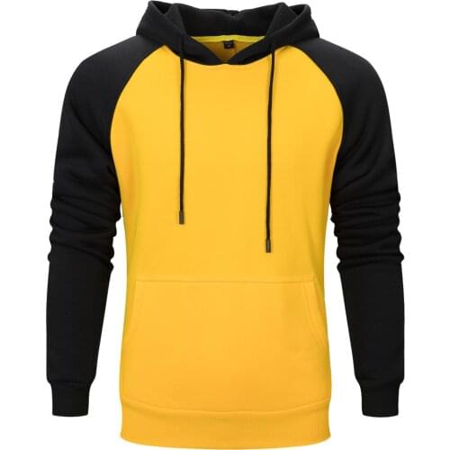 Mens Long Sleeve Pullover Hoodie Sweatshirts with Pockets Solid Color Hooded Over Head Hooded Sweatshirt Hoody Jumper for man
