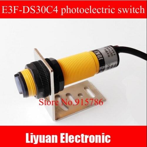 E3F-DS30C4 diffuse reflection sensor / 10-30CM NPN normally open adjustable photoelectric switch