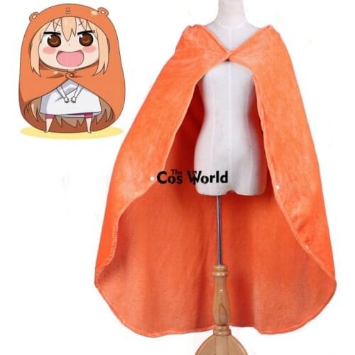 Himouto! Umaru-chan Umaru Doma Soft Warm Cloaks Capes Hooded Hoodie Uniform Outfit Anime Cosplay Costumes