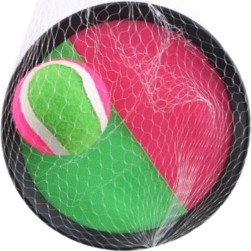 Playing Sucker Sticky Parent Child Easy Apply Throwing Funny Kids Toy Racket Catch Ball Game Set Interactive Outdoor Sports Wood