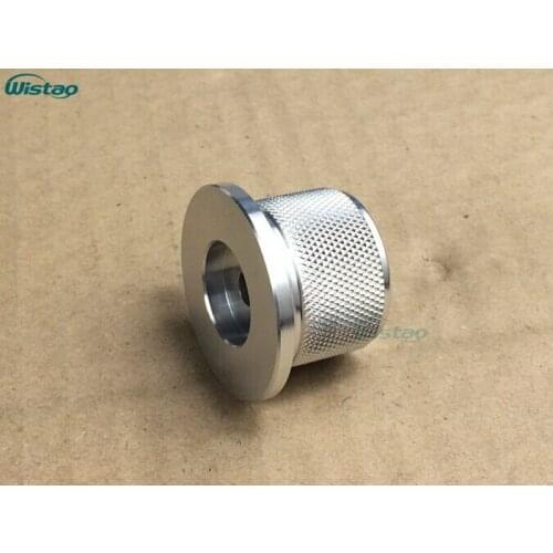 IWISTAO Solid Potentiometer Knob Straw Hat Whole Aluminum HIFI Amp Max Outer OD 38mm H25mm ID 6mm White/Black DIY Free Shipping