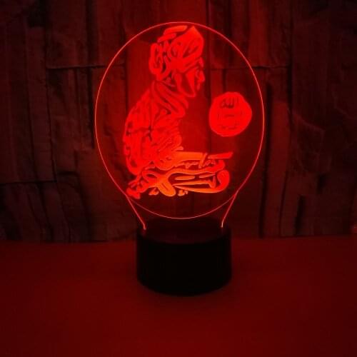 Creative Person Customized 3d Lighting Table Lamp Electronic Creative Desk Lamp Bedside Arabic 3d Touch Night Lamp