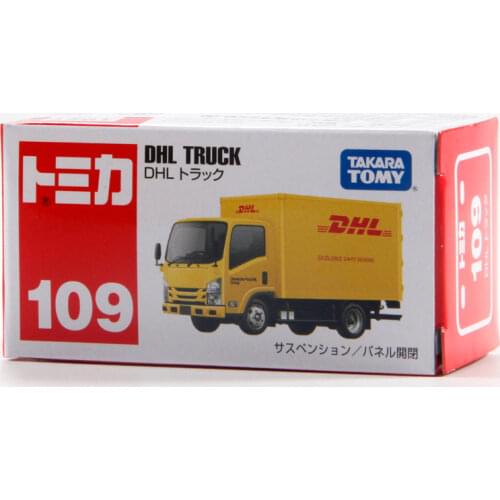 Takara Tomy Tomica DHL TRUCK Yellow Metal Diecast Vehicle Model Car New NO#109