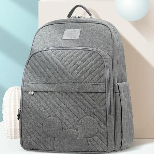 Disney Fashion Diaper Bag Backpack Mummy Maternity Nappy Bag Solid Designer Large Capacity Travel Baby Bag For Baby Care