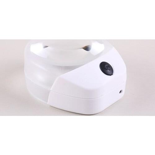 New Plug-in Desktop High Magnification Reading Magnifying Glass 10 Times with Light LED Paperweight Mirror