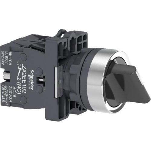 XA2ED25 Selector switch - Ø22 - standard handle - 2 positions - 1NO+1NC