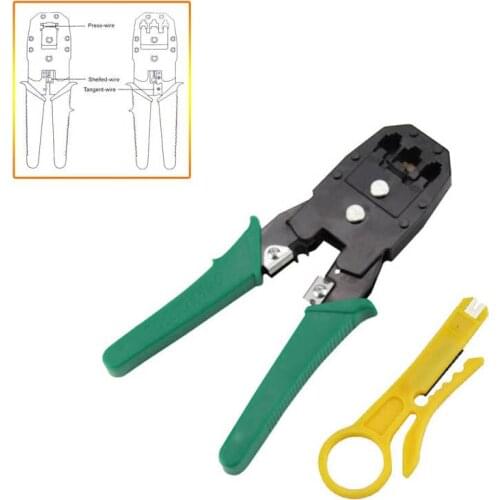 Useful RJ45 RJ11 RJ12 CAT5 Network Lan Cable Crimping Pliers Tools Crimp Cut Strip Tool Wire Crimper Tools EM88