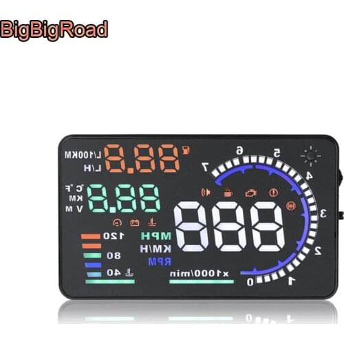 BigBigRoad For Citroen Elysee C3 Picasso C2 C5 C6 C4 C4L Berling DS5 DS 5 Auto Car Windscreen Projector OBD2 HUD Head Up Display