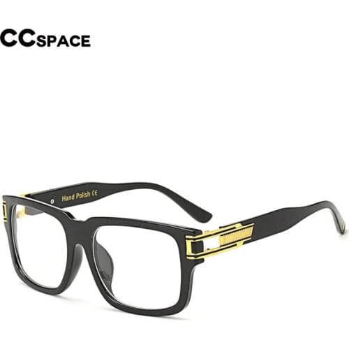 Su139 Luxury Mens Square Retro Glasses Transparent Metal Fashion Glasses Frame