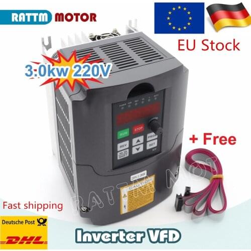 3KW 220VAC Variable Frequency Inverter VFD for Motor Speed Control Converter DC to AC converter