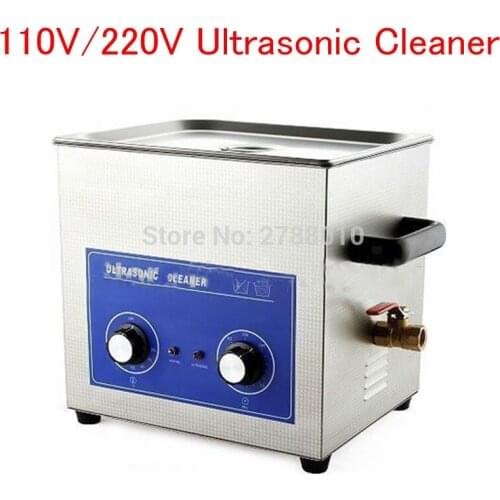 110V/220V Ultrasonic Cleaner 10.8L 40KHz 240W Stainless Steel Ultrasonic Cleaning Machine commercial cleaner PS-40