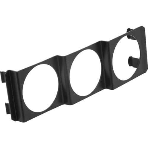 Universal 2" 52mm Triple Holes Meter Holder pod/Panel Stereo Radio Three Gauges In Dash Slot Single Din Gauge Trim for 12V cars